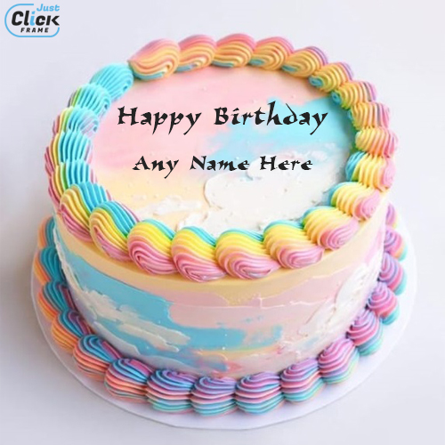 Happy Birthday Cake With Name | justclickframe